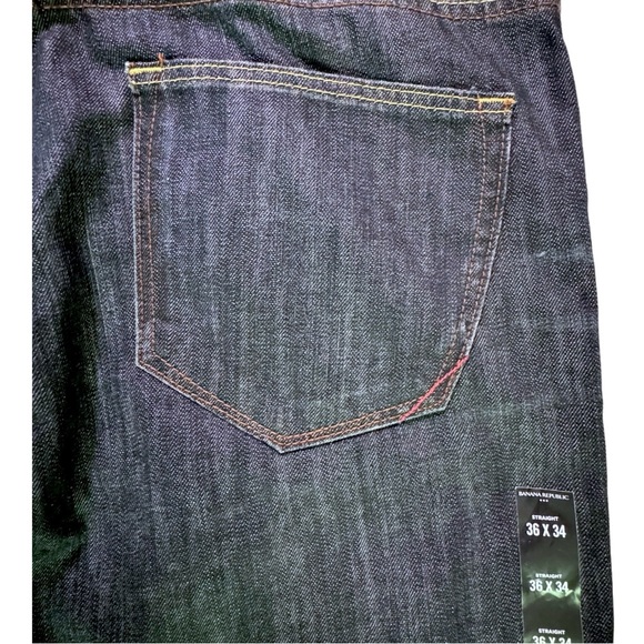 NWT Banana Republic Mens Straight Leg Jeans 36x34 - Picture 4 of 8